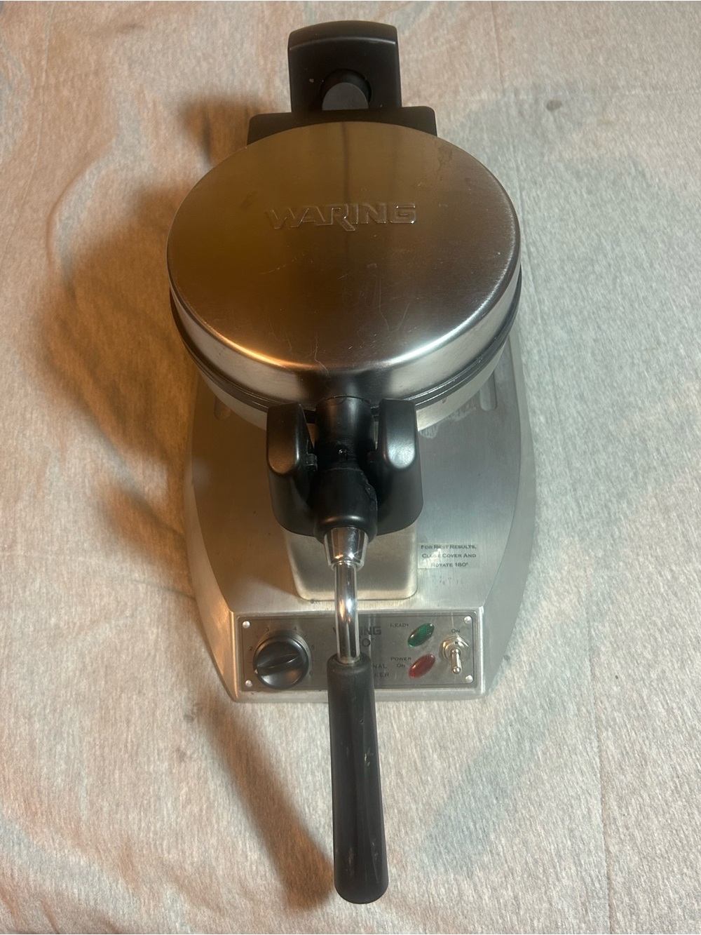 Waring Stainless Steel Waffle Maker - Silver